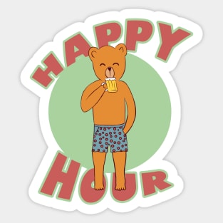 Happy hour Sticker